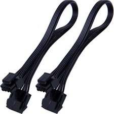 CPU 8 Pin Power Extension Cable ATX CPU 8 Pin Female to 8 4 4 Pin Male EPS Exte