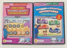 Lakeshore Interactive Interactive Games PC CDROM. Lot Of 2 Pre K-K Language Math