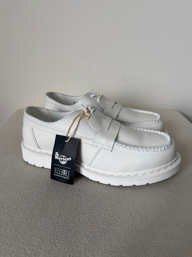 MM6 Maison Margiela x Dr. Martens 1461 Penton Loafers - Size 9 - White - NEW