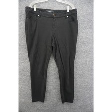 Torrid Womens Pants Skinny Studio Luxe Ponte Mid-Rise Size 16R Black