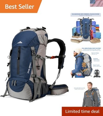 Comfortable 50L Backpack with Breathable Straps - Ideal for Outdoor Exploration