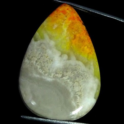 30.80Cts Natural Bumble bee Jasper Pear Cabochon Gemstone 23X35X4MM