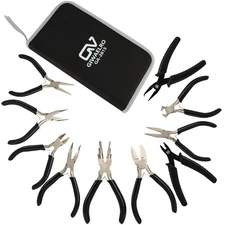 Jewelry Pliers Set, 10 PCS Professional Pliers for Jewelry Making, Repair and...