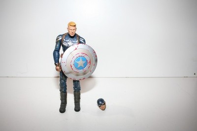 Marvel Diamond Select Unmasked Captain America 7'' Action Figure No Box