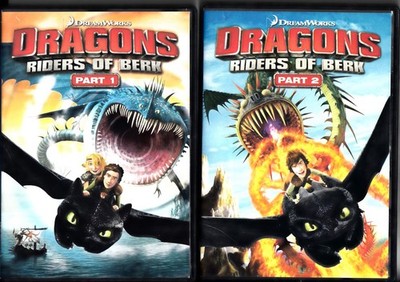 Dragons: Defenders of Berk - Parts 1 & 2 + Riders of Berk - Parts 1 & 2 8-Discs