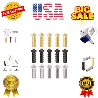 15PCS Nozzles Kit for Anycubic Vyper, 3D Printer Parts 5PCS Hardened Steel + ...