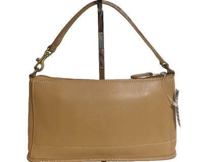 Vintage Coach Bleeker Demi HandBag Baguette Pouch Natural Tan Leather 9311 USA