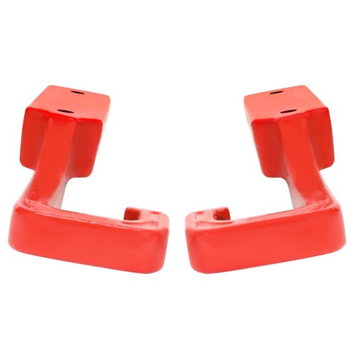 Front Steel Red Tow Hooks Kit For 2015-2023 Grand Cherokee WK2 Powder Coated - - Picture 8 of 12