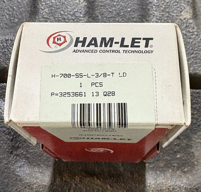 #ad HAM LET H 700 55 L 3 8 T LD High Pressure Locking Hydro Ball Valve 2000PSI Max $50.00
