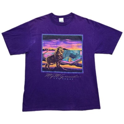 Vintage MGM Grand Las Vegas T Shirt Mens L 90s Lion Casino Gambling 1993 USA