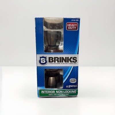 Brinks Interior Non-Locking Door Tulip Knob Heavy Duty Antique Brass Hall/Closet