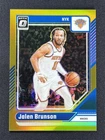 2024-25 Panini Donruss Optic Basketball Jalen Brunson #78 Gold Prizm Knicks /10