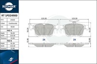 Bremsbelagsatz Scheibenbremse Rotinger Rt 1PD24900 FüR Vw Golf 7 5G1 BQ1 BE1 BE2