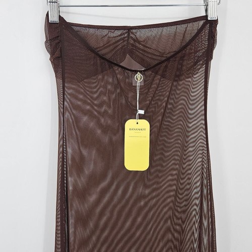 REVOLVE Bananhot Alice Kleid Braun Netz Größe Small Neu Mit Etikett - Bild 6 von 12