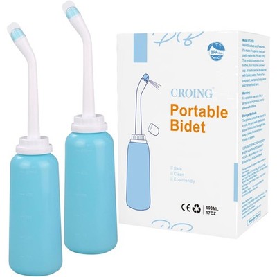 Reise Bidet 2 Stück 500 ml Grüne Po Dusche Intim-Hygiene Wochenbett