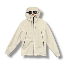 CP Company goggle Jacket, cream, large