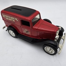 ERTL 1932 Ford Delivery Van Locking Coin Bank w/Key 1/25 Die-Cast Anheuser Bush
