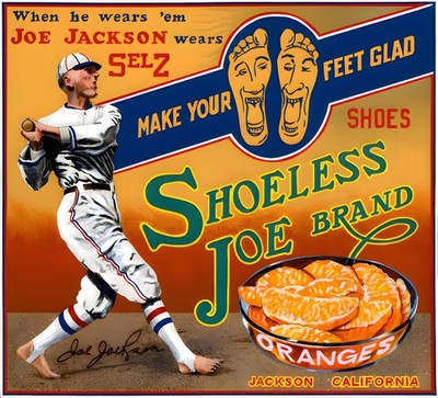 21''x24'' Shoeless Joe Jackson Oranges Poster Print
