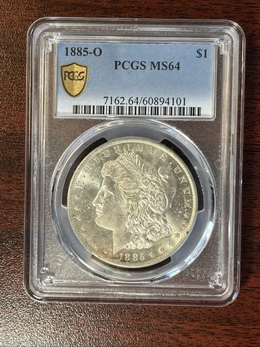 1885-O $1 Morgan Silver Dollar PCGS MS 64