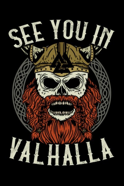 See You In Valhalla: 6X9 Wikinger Notizbuch 120 Seiten-image