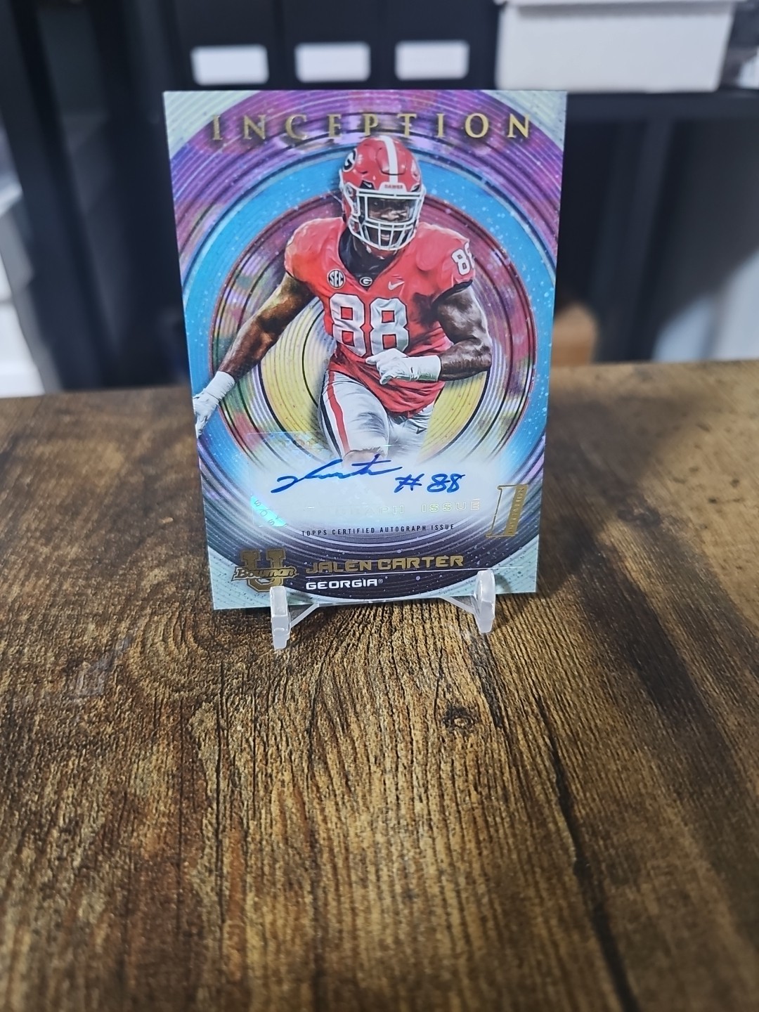 2022-23 Bowman Inception University Autographs Jalen Carter GEORGIA BULLDOGS 