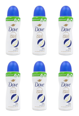 Dove Orginal Compressed Anti-Transpirant Deo Spray Reisegröße , 6x100ml EA299926