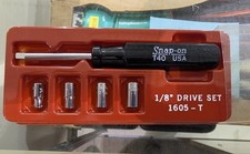 NOS Snap On 1/8  Drive Socket Set  1605-T In ...