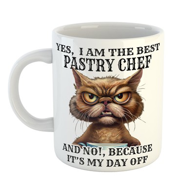 Tasse Geschenkidee - YES BEST PASTRY CHEF, NEIN ITS MY DAY OFF Humor - Handarbeit