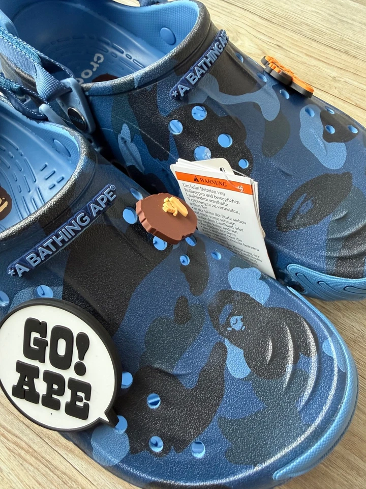 Crocs X Bape Echo RO Clog Powder Blue, 46-47, US 12, Neu, ✅24h Versand✅ - Bild 4 von 4