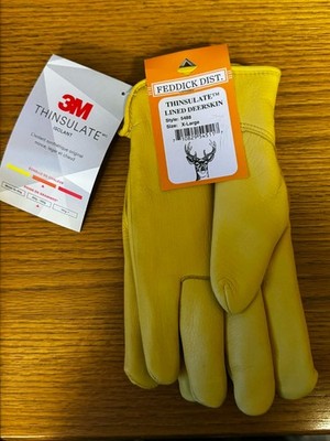 Feddick Dist #5488 Deerskin Lined Leather XL Gloves