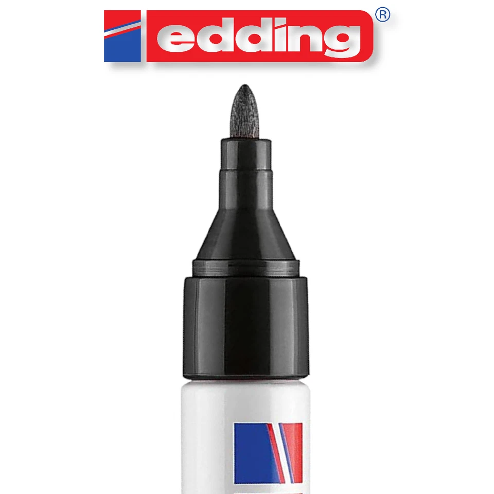 Edding 3000 schwarz Permanent Marker Stift wasserfest 5 Stück - Bild 2 von 2