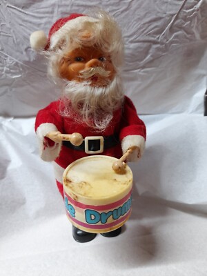 vintage antique Santa Claus with drum approx 19cm