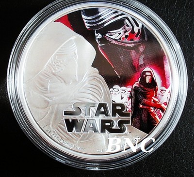 STAR WARS 2016 - The Force Awakens ''Kylo Ren'' - 1.Ausgabe - 1 Unce Silber