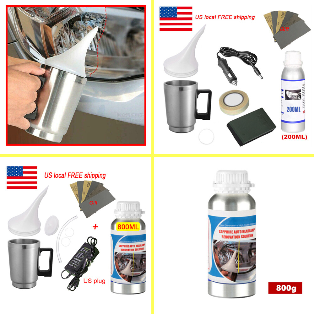 Car Tool Headlight Restoration Repair Kit Liquid Polymer Chemical Polishing US
