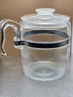 Vintage Pyrex Glass Coffee Pot With Lid