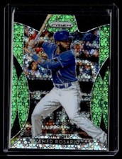 2019 Panini Prizm Lime Green Donut Circles Amed Rosario 010/199 New York Mets