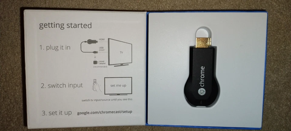 Transmisor multimedia portátil Google Chromecast 2da generación 1080p modelo H2G2-42 Foto 2 de 3