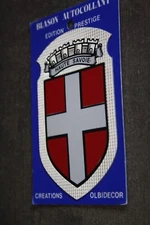 Antique glossy coat of arms sticker)) HAUTE SAVOY