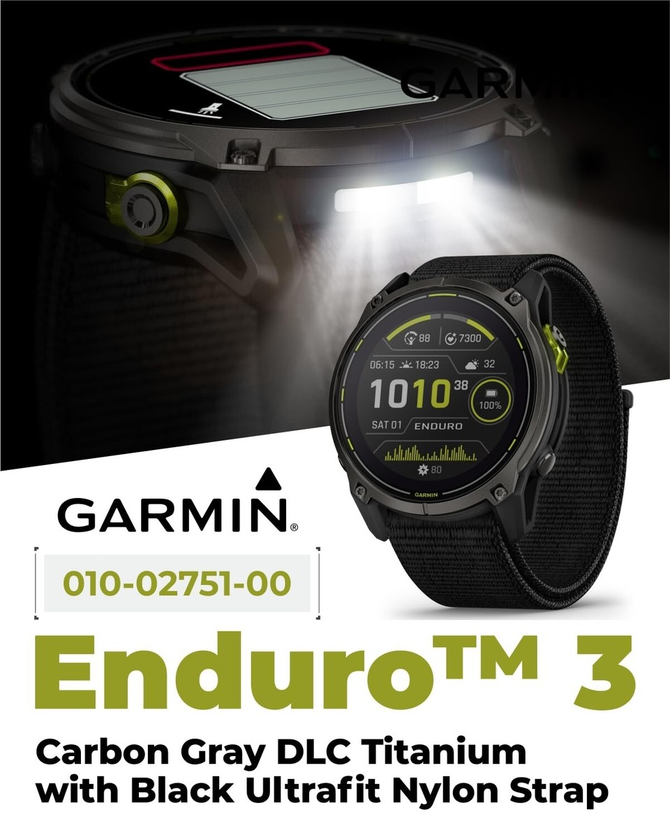 Garmin Enduro 3 Solar 51 mm Ultraperformance GPS Smartwatch