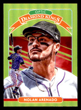 2020 Donruss Optic Nolan Arenado Diamond Kings Lime Green Prizm #29