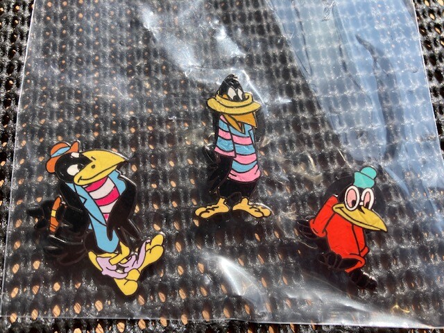 新品未開封ジェラピケDumbo プリント3点SET（シングル） Disney DLR - Dumbo Crows Dandy, Straw Hat and Glasses 3 Pin
