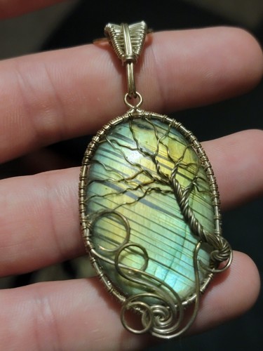 Handmade Sterling Silver Labradorite Necklace