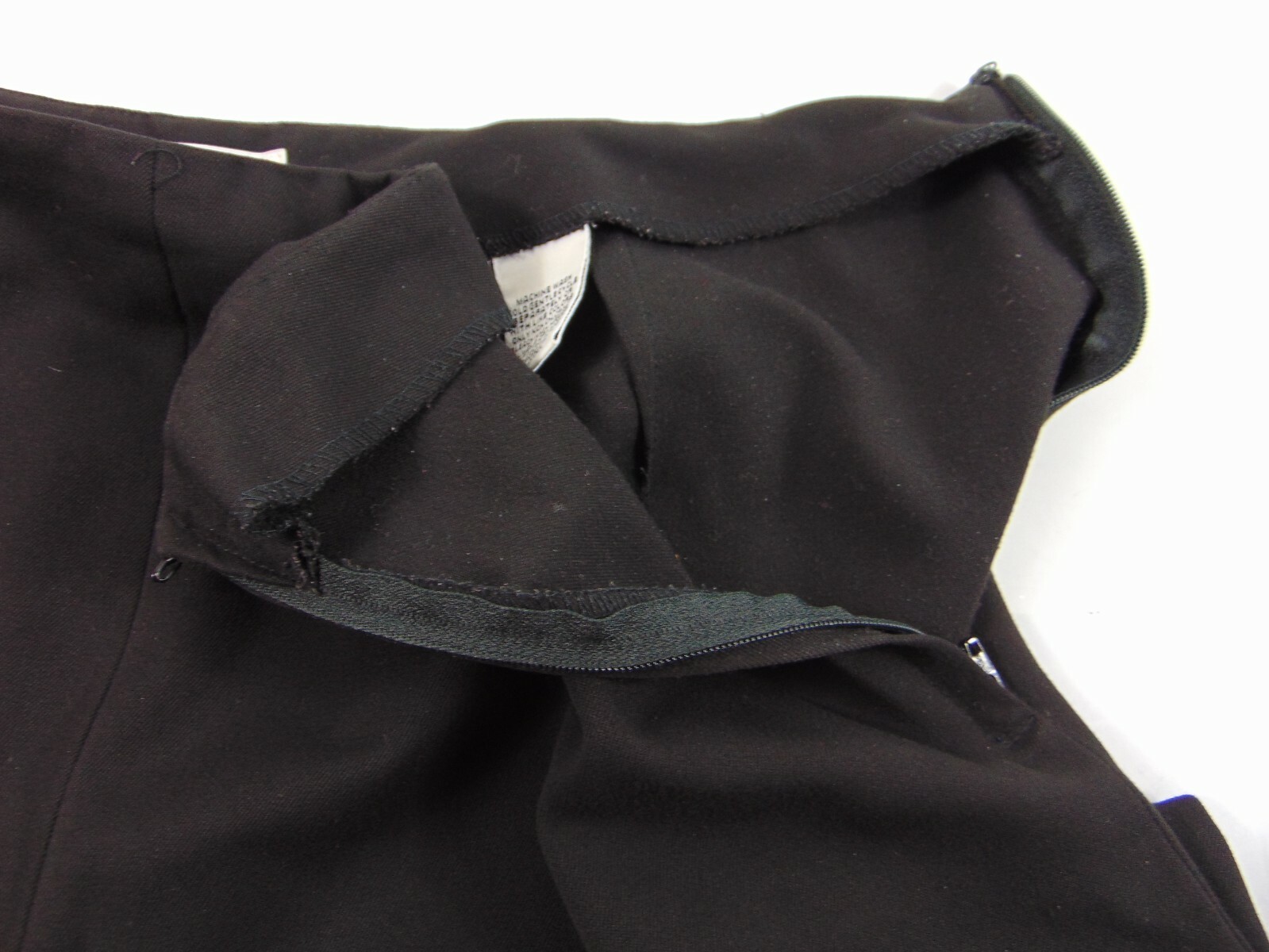 Talbots Black Polyester Blend Side Zip Dress Pant… - image 3