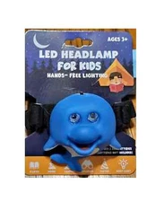 LED Headlamp Whale Light Kid Girls Boys Hands Free Evriholder Indoor Outdoor