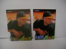 CAL RIPKEN JR  LOT  1996 FLEER #20 TIFFANY & BASE CARD
