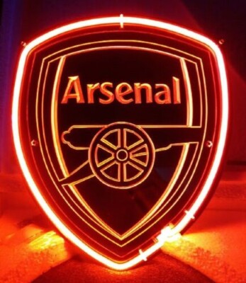 17''x14'' Arsenal Club 3D Carved Neon Sign Light Club Room Wall Artwork Beer LY