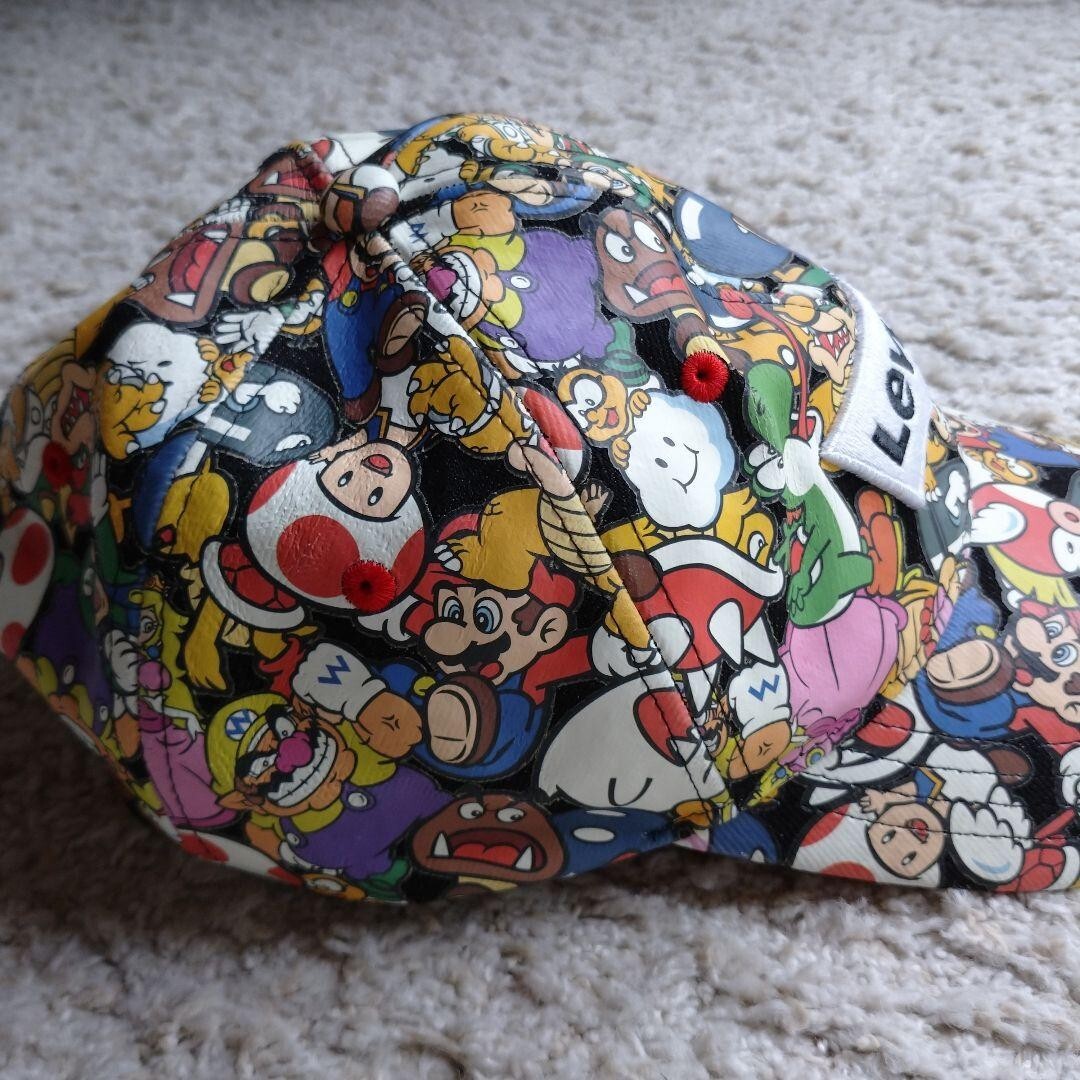スーパーマリオキャップ希少 リーバイスコラボ 任天堂 Nintendo Levi's Super Mario Nintendo Printed Baseball Cap All-over pattern