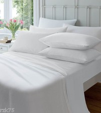 Luxury Flannelette Fitted Sheets,Soft Brushed Cotton Bed Sheets, Warm & Cosy