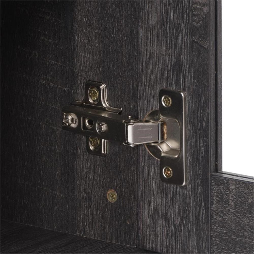 CorLiving Hollywood Dark Gray Engineered Wood TV Stand with Storage- TV upto 85"