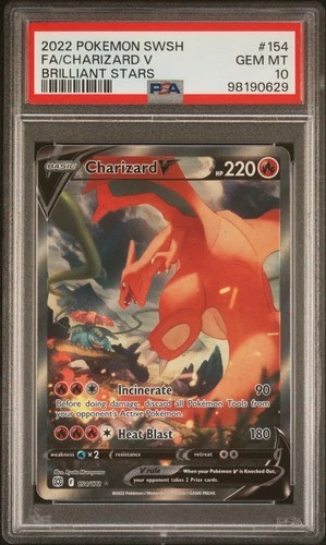 Charizard V 154 Brilliant Stars Pokemon PSA 10 *629